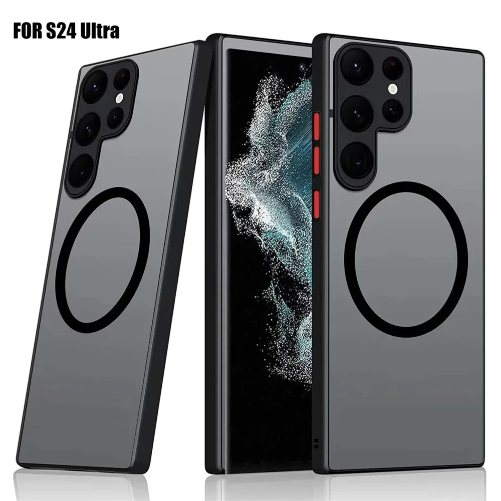 Shockproof Magnetic Matte Phone Case with Magsafe Compatibility
