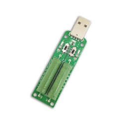 Adjustable USB Resistor DC Electronic Load with Switch - Battery Capacity & Voltage Tester (Green)