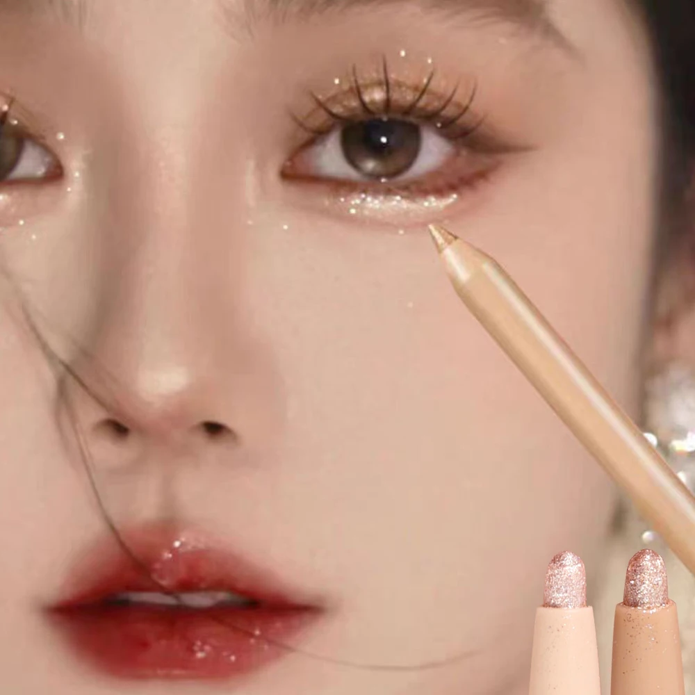 Shiny Chameleon Eyeliner Pencil Green Gold Purple Glitter Eye Shadow Lying Silkworm Pen Waterproof Beauty Cosmetics Women Makeup eyeliner pencil,eyeshadow pen,eyeshadow eyeliner