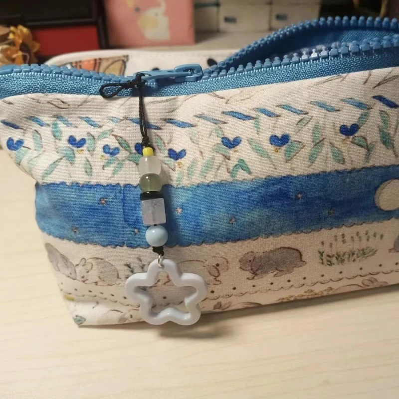 

【Blue Rabbit】Original Handmade Pen Bag Grocery Storage Bag in Stock Cute Pencil Case Stationery Supplies Schools&Offices