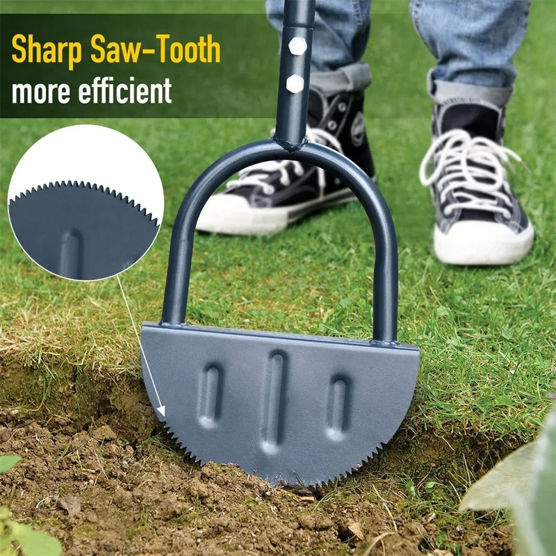 Professional Hand Edgers Portable Half Moon Shape with Handle Edge Trimmer Gardening Tools and Equipment Garden Accessories 3