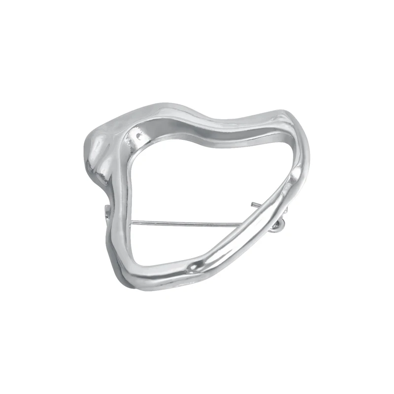 Simple Irregular Brooches Exquisite Heart Waist Cinch Pins for Women Men Vintage Casual Versatile Fixed Clothing Accessories New