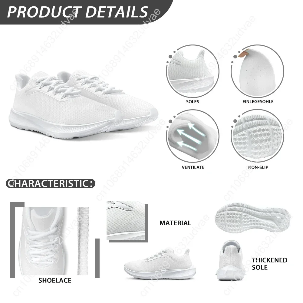 VET Tech Printed Women's Casual Sneakers New Fashion Outdoor Sports Running Shoes For Ladies Lace Up Non-slip Training Shoes