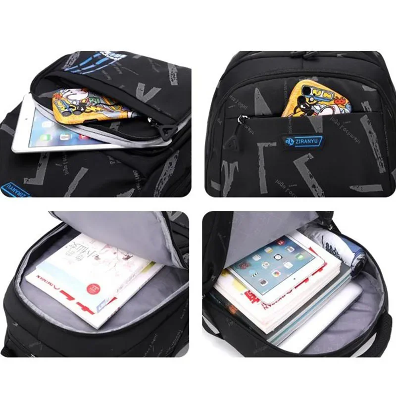 Elementary Trolley Backpack Senior High School Rolling Carry-on Luggage Book Bag with Wheels Bagpack for Teens Bolsa Masculina