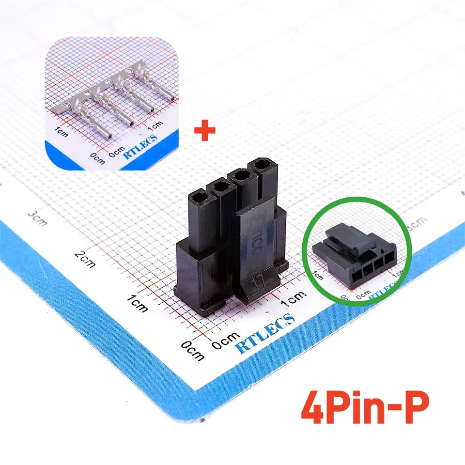 10 100 Sets Micro-Fit 3.0 MM Connector Single Row Male Housing Plug 1x2 2 Pin 3 4 5 6 7 8 9 10 Pin/Matching Female Terminal image 2
