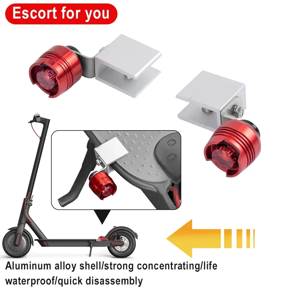LED Flash Waterproof Tail Light for Xiaomi M365 Pro 1S Pro2 Mi3 Electric Scooter Night Riding Safety Warning Flashing Lights