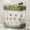 Bathroom Organizer Countertop Makeup Organizer Counter Storage, Skincare Cosmetics Shelf, Perfume Holder for Vanity Tray 1