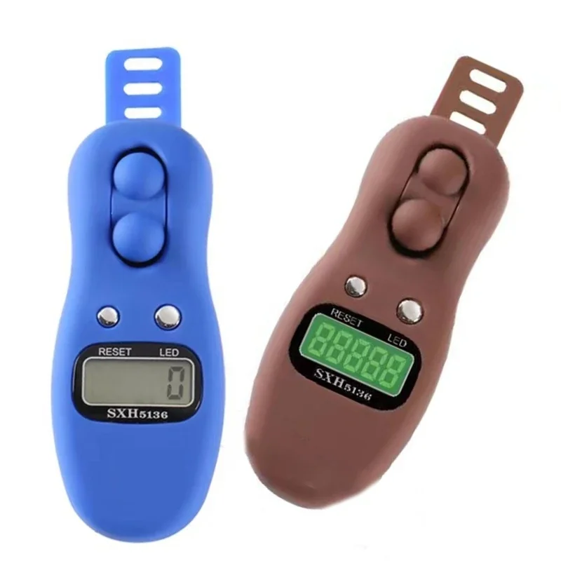 전자 디지털 Tasbih 탈리 카운터 클리커, LED 재설정 가능, 이슬람 회전 기도 구슬 탈리 카운터