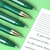 1pc/3pcs Green Ink Gel Pen, 1.0mm,for Writing, Large Capacity Refill, Office Supplies Back To Sochool Stationery 4