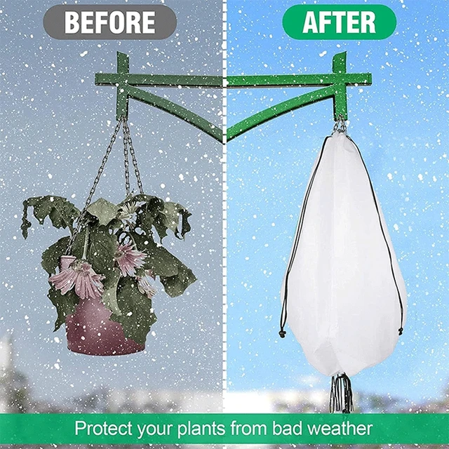 Növény Lógó Típusú Védő Burkolat Tartókonzoló Táska Fagy Takaró Fagyálló Meleg Hideg Ellen - Image 5