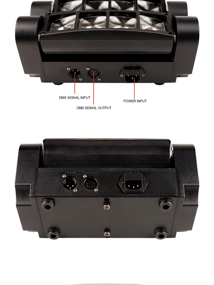 Šareni zraci koji osvjetljavaju pozornicu iz pokretne glave
