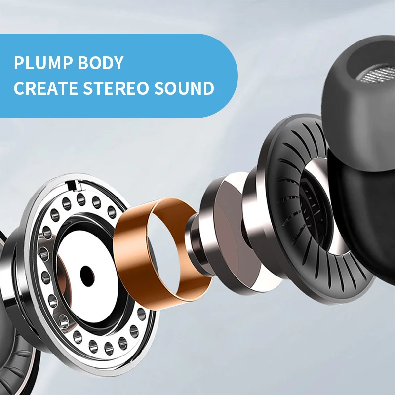 Wired Earphone 3.5mm Stereo In-Ear Control Sport Headset With Mic Headphones High Definition For Smartphone Computer Headphone