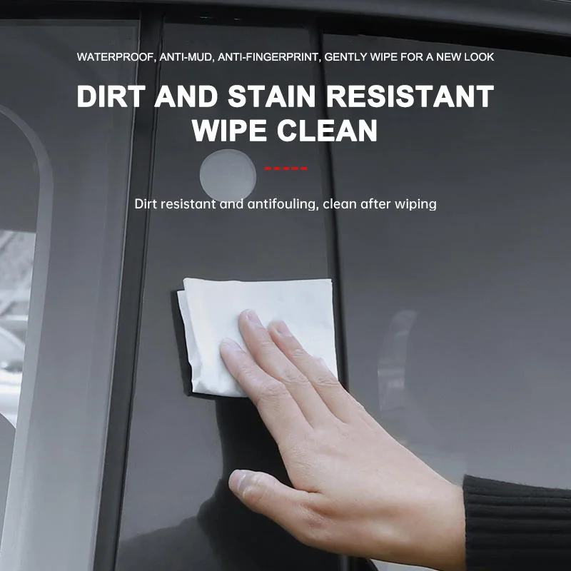 4pcs For Tesla Model 3 Automobile Protective Film B-pillar Model Y Scratch Proof Car TPU A-pillar Film Retrofitting Accessories