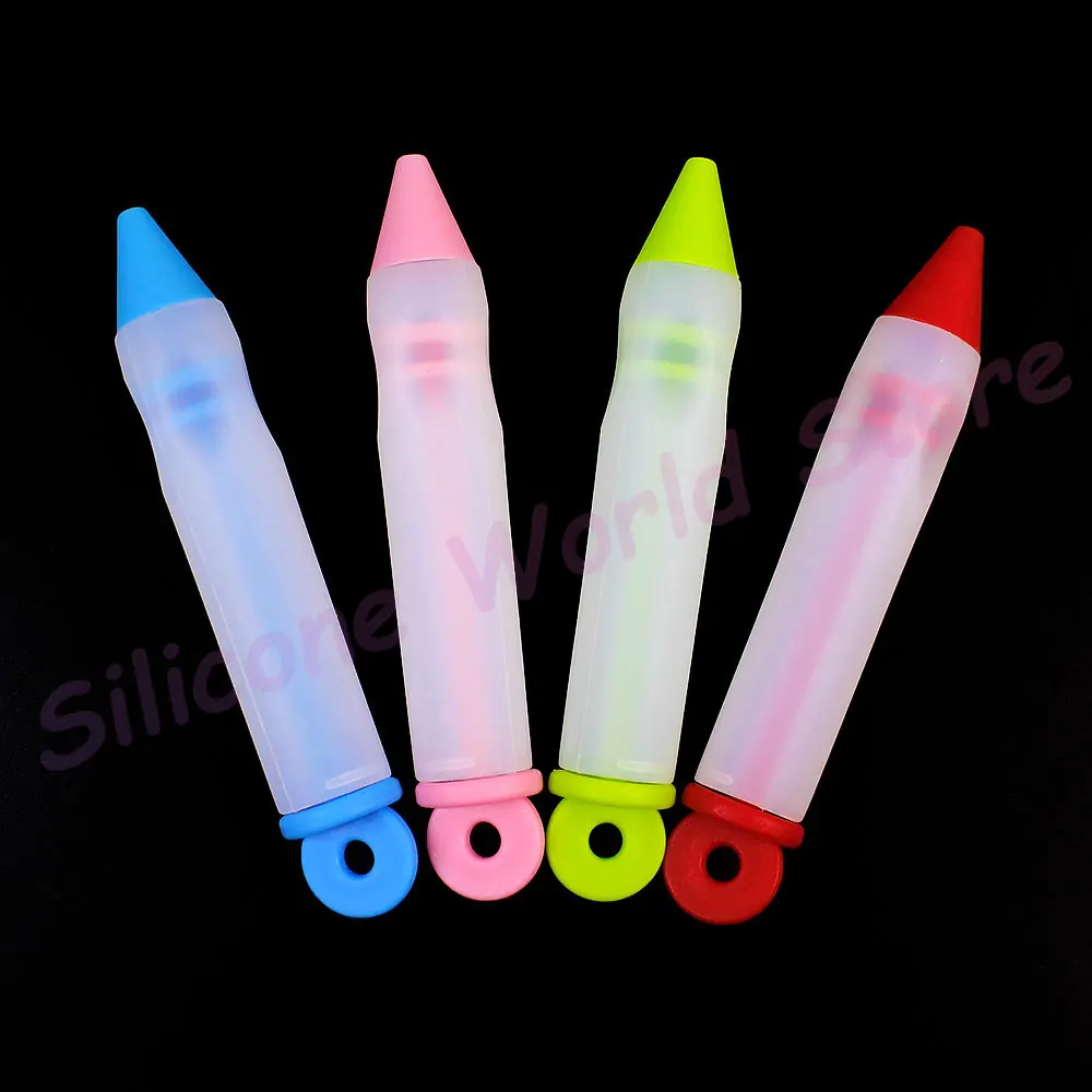 Silicone Mounted Cream Pen Set for Dessert Decoration and Baking