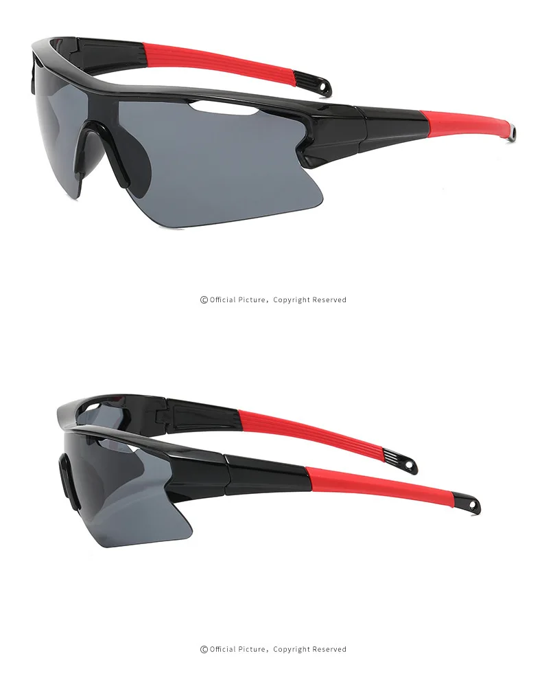 Neue Y2K-Stil Radfahren Sonnenbrille winddichte Brille für Männer Frauen Retro-reflektierende Folie Objektiv Straßenreiten Sportbrille – Detail 5