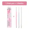 1+3Pcs Macaron Dispensing Pen Student Diy Hand Account Manual Quick-drying Glue Dispensing School Office Supplies Stationery 6