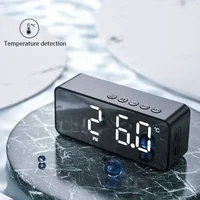 Clock Audio Stall Receiving K Voice Wireless Bluetooth G50 Mini Card Mirror Alarm Speaker with FM Prompt  mini speaker 1