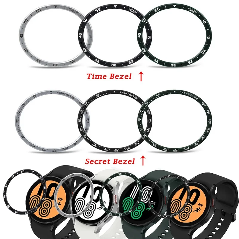 

NEW Stainless Bezel Ring Styling Frame For Samsung Galaxy Watch 4 44mm Anti-scratch Protector Ring Case Cover Galaxy Watch4 44mm