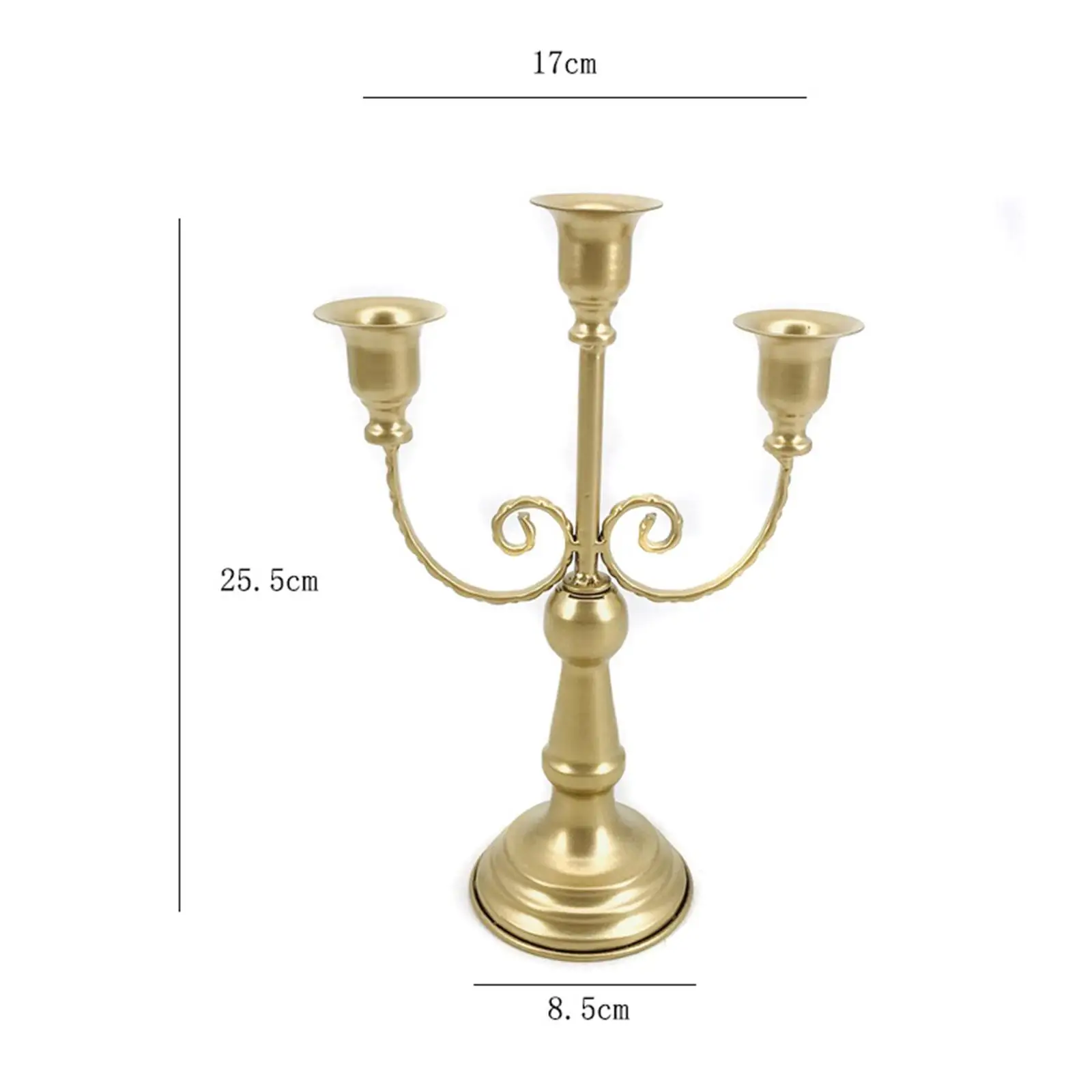 Metal Candelabra Simple Candlestick Holder for Festivals Events Thanksgiving