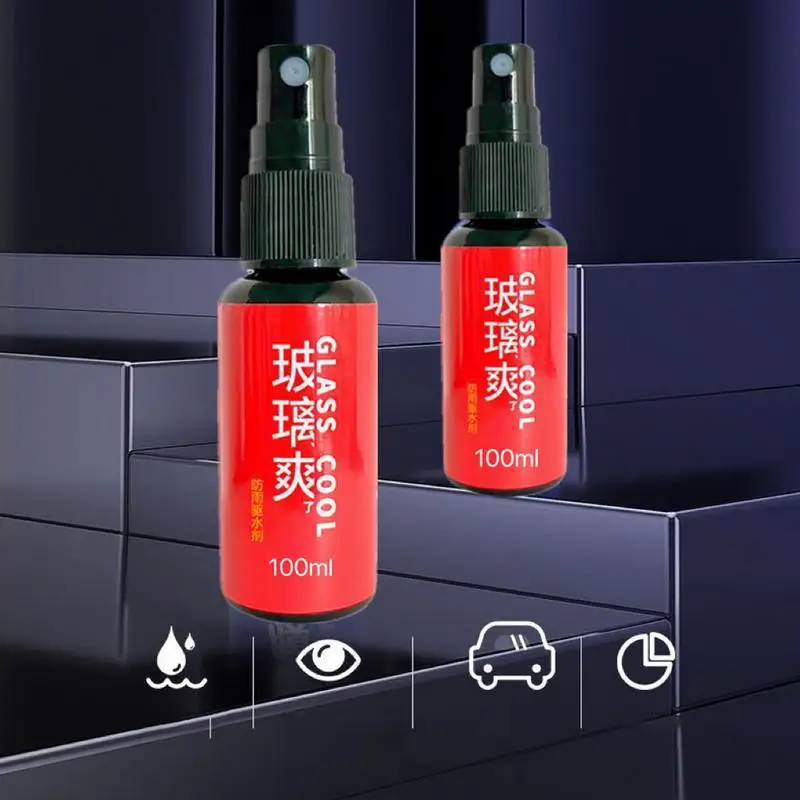 Car Waterproof Spray Glass Anti-Rain Agent Vehicle Rainproof Spray Wear-Resistant Mirror Nano Coating Rearview Rainproof Coating