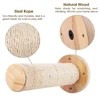 1PC Cat Tree Wall Mounted Cat Shelves Scratching Post for Cat Jumping Platform and Cat Hammock Rope Ladder Wall Wooden Furniture 3