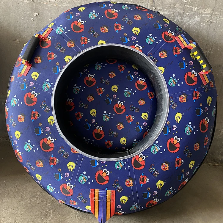 Slide Donut Dry Ski Donut Slide Tire Tyre Tube Sled Sledges Snow Tubing Snow Tube for Outdoor Rainbow