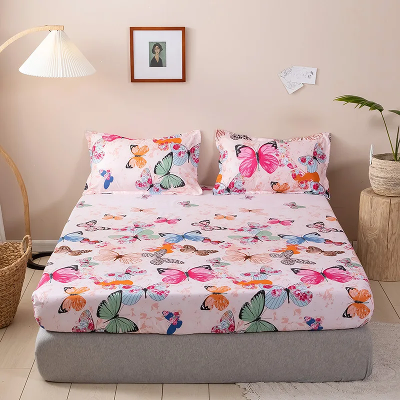 Bedding Set Forest Fitted Sheet Set Mattress Cover Four Corners with  Elastic Band Non Slip Bed Set Bed Sheets and Pillowcases - AliExpress