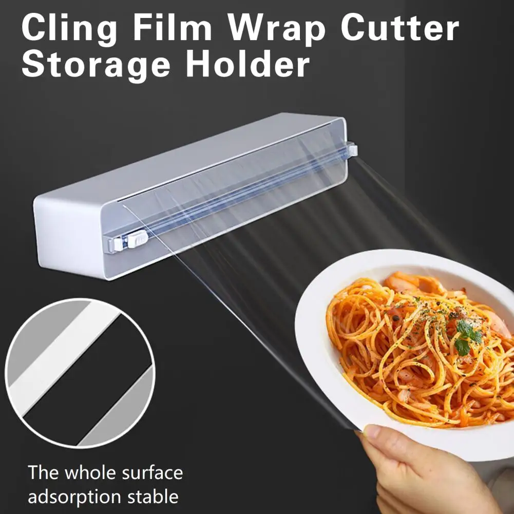 Plastic Wrap Dispenser Useful Portable Detachable Food Wrap Dispenser Cutter Home Supply