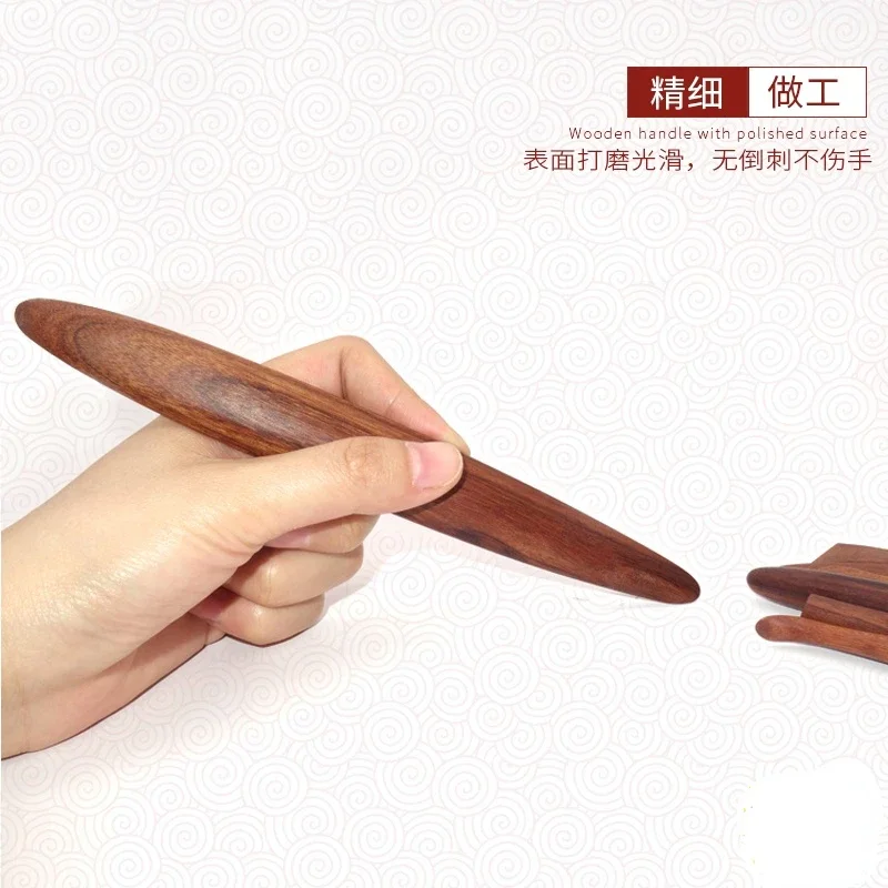 Mahogany Polishing Pen Carving Tools for Clay Pottery Modeling