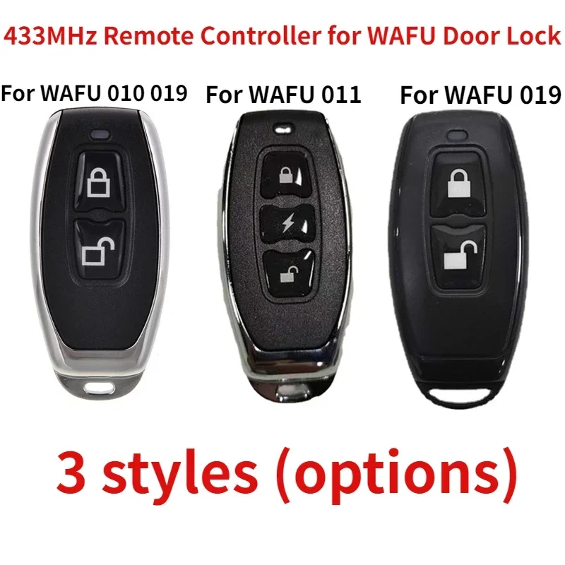 433MHz Remote Controller Door Lock Remote Control Key 1pcs For WF-010 WF-019 WF-011A Invisible Door Lock