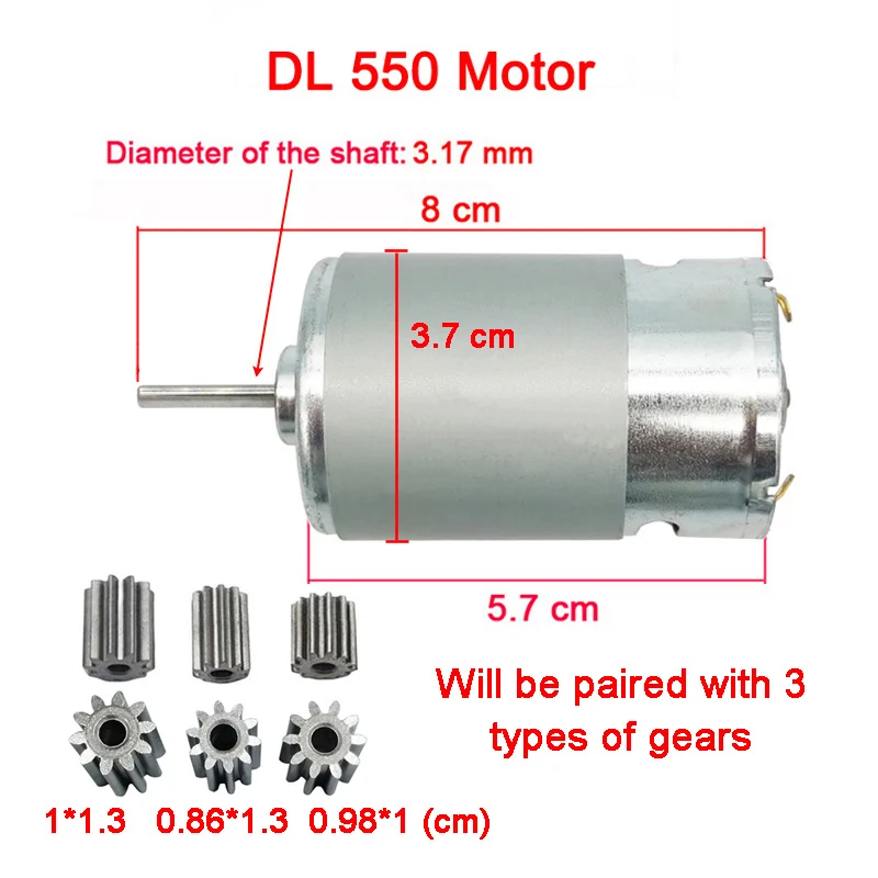 Kinder-Elektroauto-Gleichstrommotor, Kinderauto-Hochgeschwindigkeitsmotor,  dl 550 Hochleistungsmotor 570 35000 U / min Motor