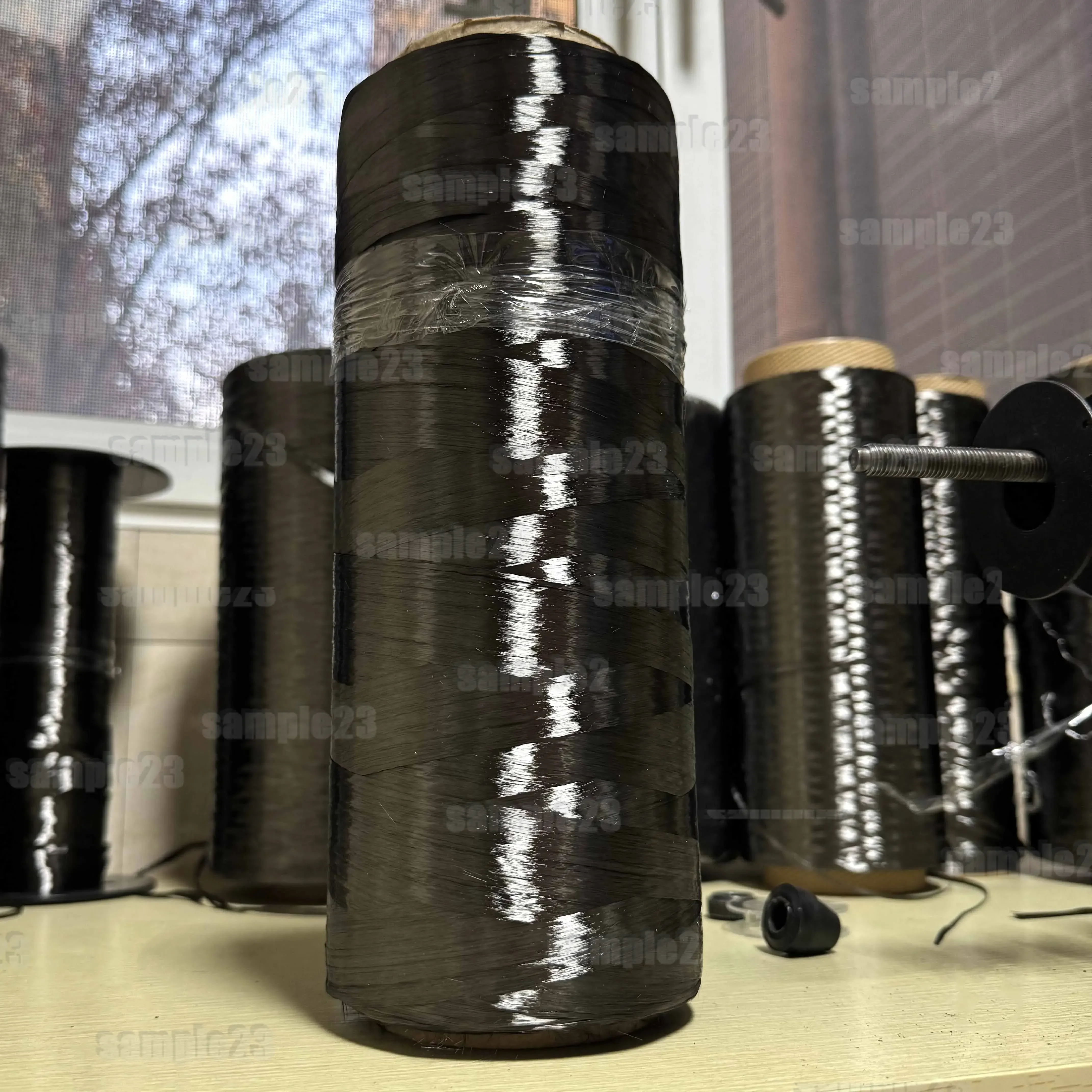 2개 고품질 48K 50k 탄소 섬유 토우 필라멘트 원사 실 테이프 25M