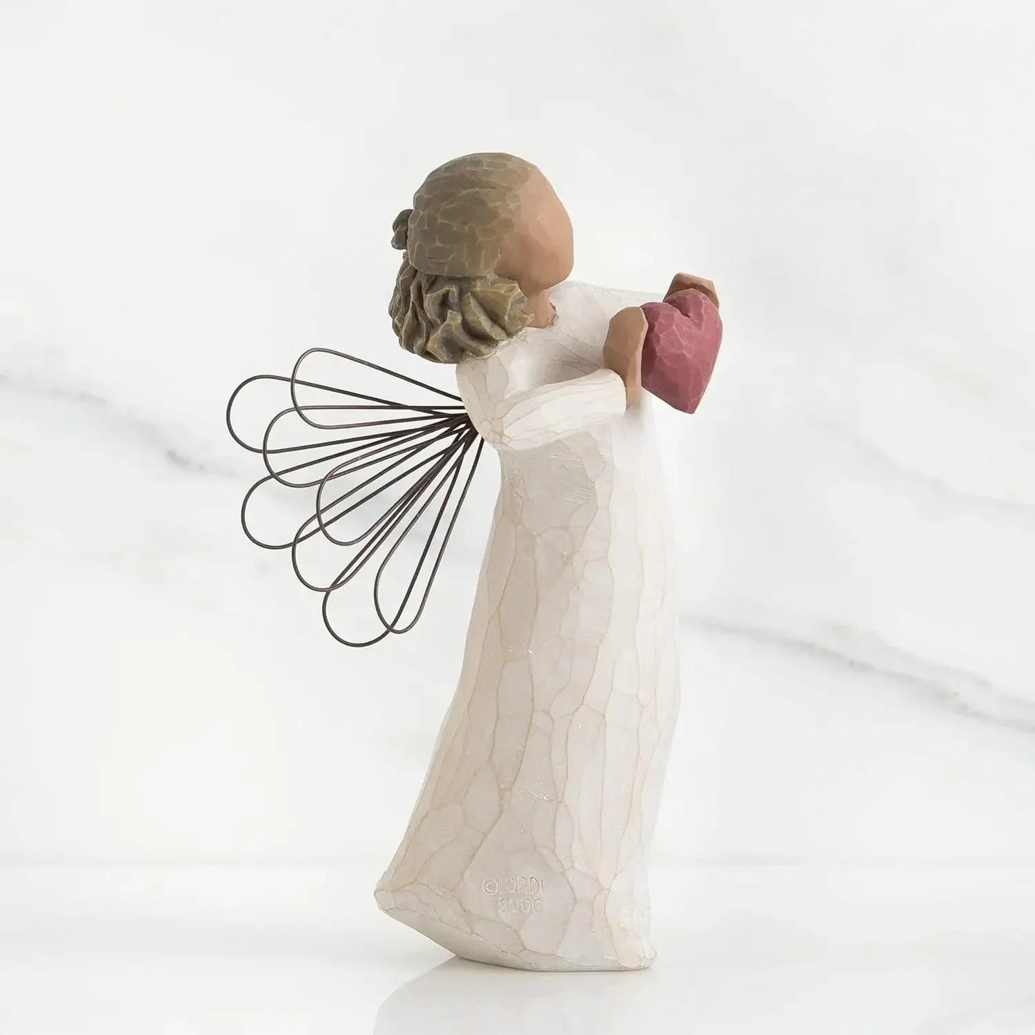 Love Angel Home Furnishings Creative Resin Sculpture Living Room Bedroom Dining Table Crafts Holiday Christmas Gift Decorations