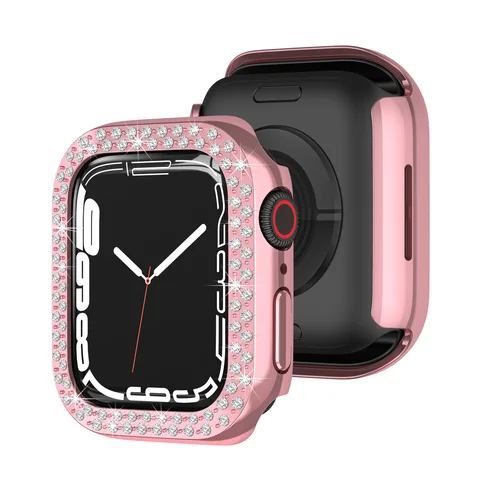 Case For Apple watch 45mm 44mm 40mm 42mm 38mm Accessories Bling Bumper Protector Cover iWatch series 3 4 5 6 se 7 41mm