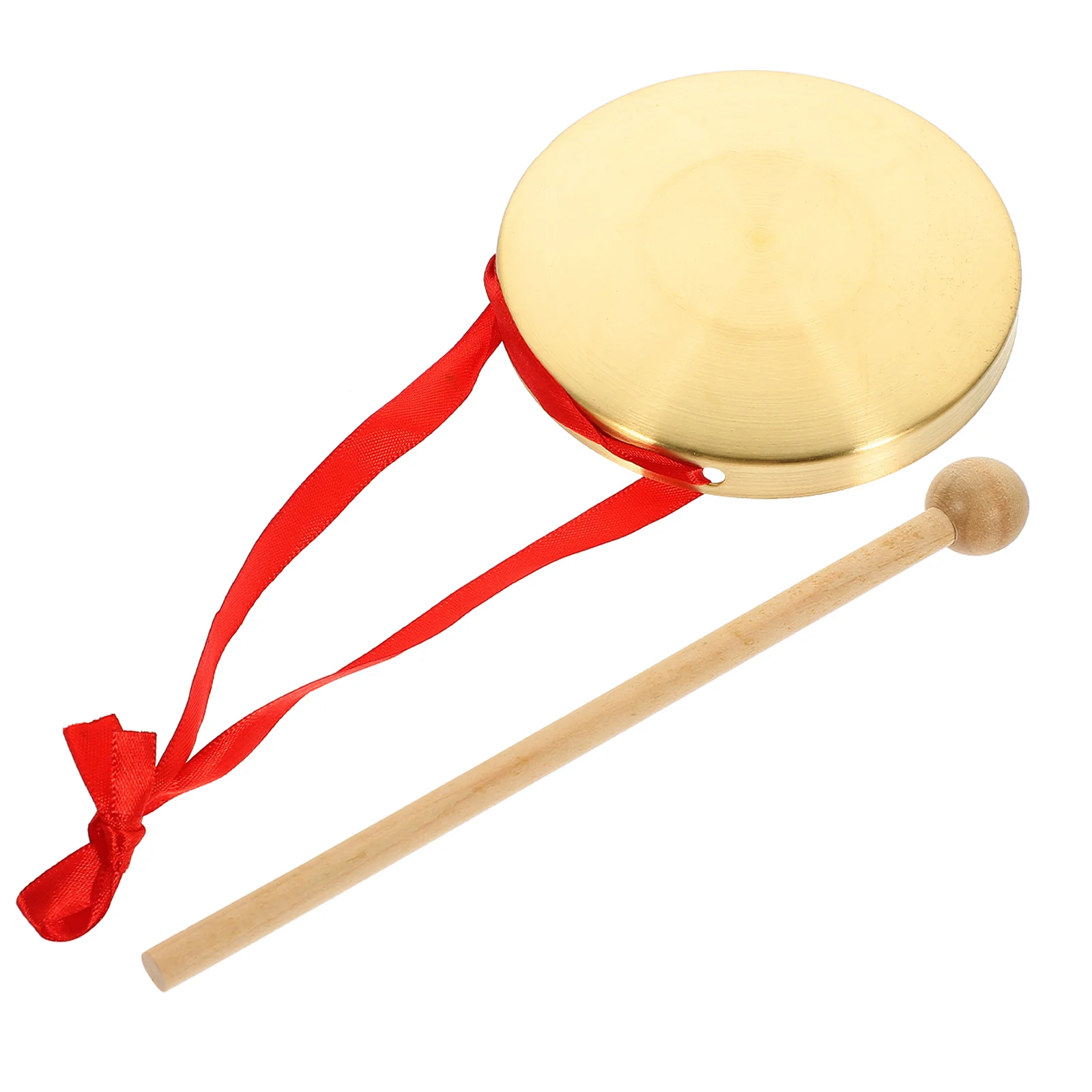 

10cm Handmade Gongs Brass Gongs Church Percussion Instruments With Round Game Hammer Chinese Gong Creative Copper