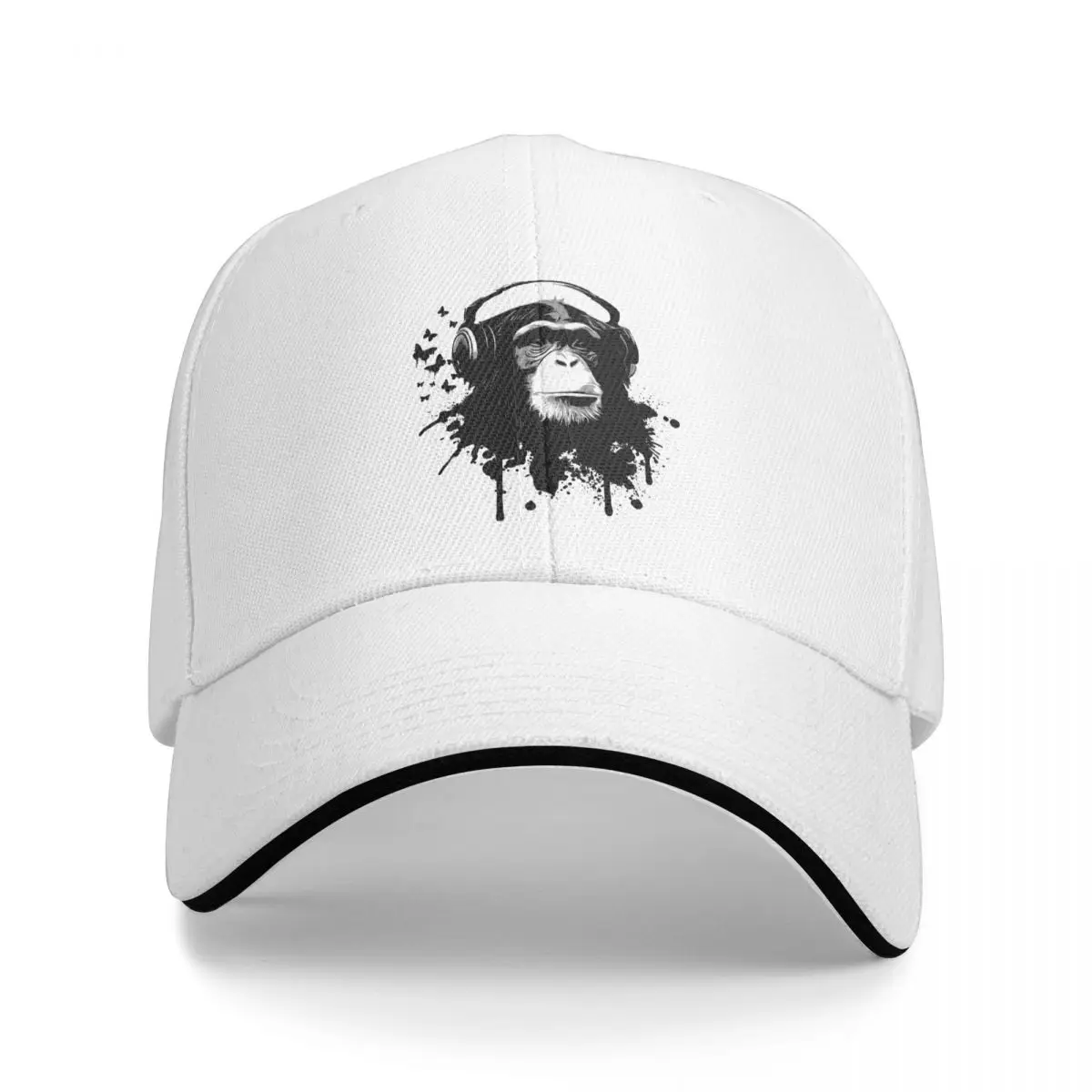 

Monkey Music Animal Baseball Cap Casual Sandwich Hats for Men Women Adjustable Hats Cap Workouts