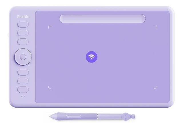 Parblo Intangbo SW Wireless Drawing Tablet, 7x4 inch Digital Graphics Tablets 16384 Pressure Compatible with Windows/Mac/Android 1