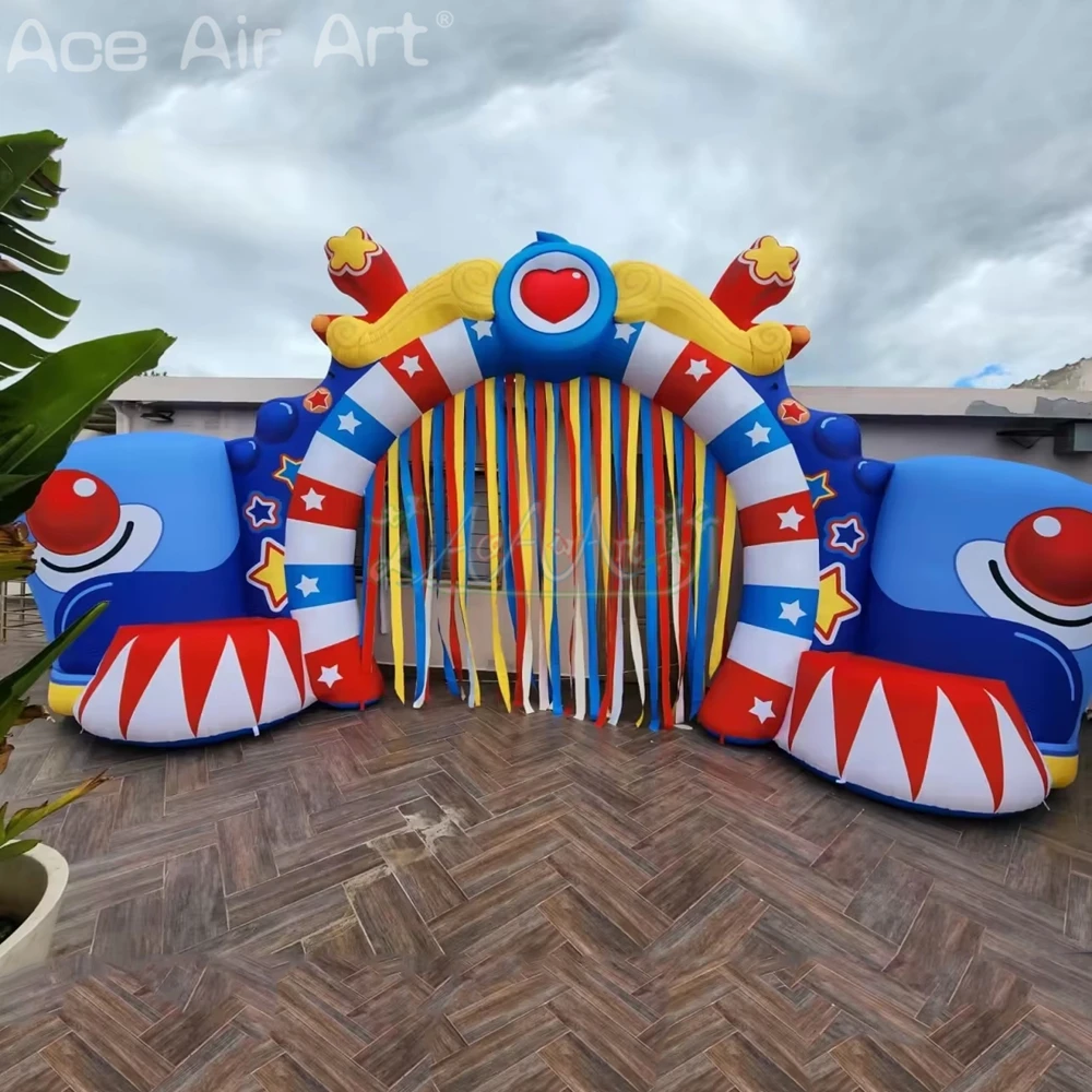 5x3mH Inflatable Cartoon Arch Party Decorative Archway Entrance for Advertising or Promotion