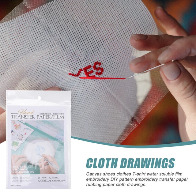 Water Soluble Embroidery Stabilizer Paper Diy Craft Cross Stitch