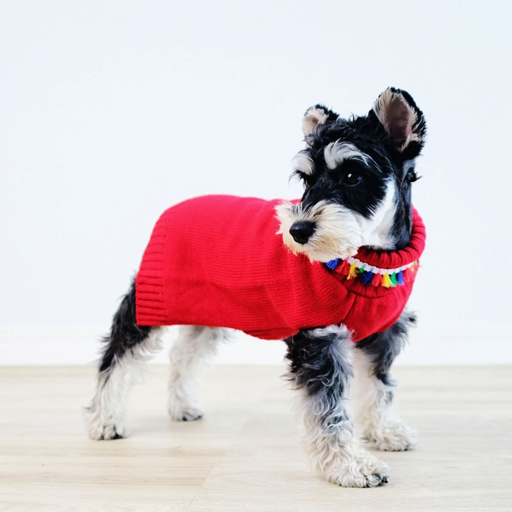 순록 애완 동물 스웨터 강아지 고양이 니트웨어, 추운 날씨용, 작은 중형견 터틀넥, 크리스마스 파티, 강아지 조끼 코트 의류