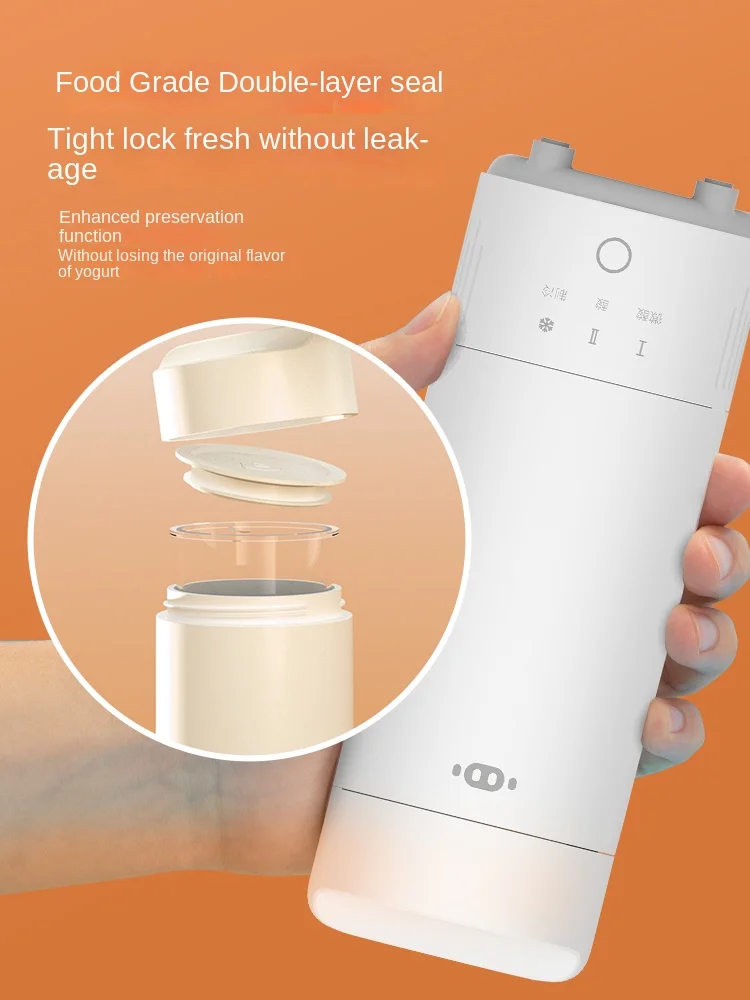 Home Appliance Multifunctional Refrigerated Yogurt Maker Machine Automatic Glass Compact Portable Household Small Yogurt Cup