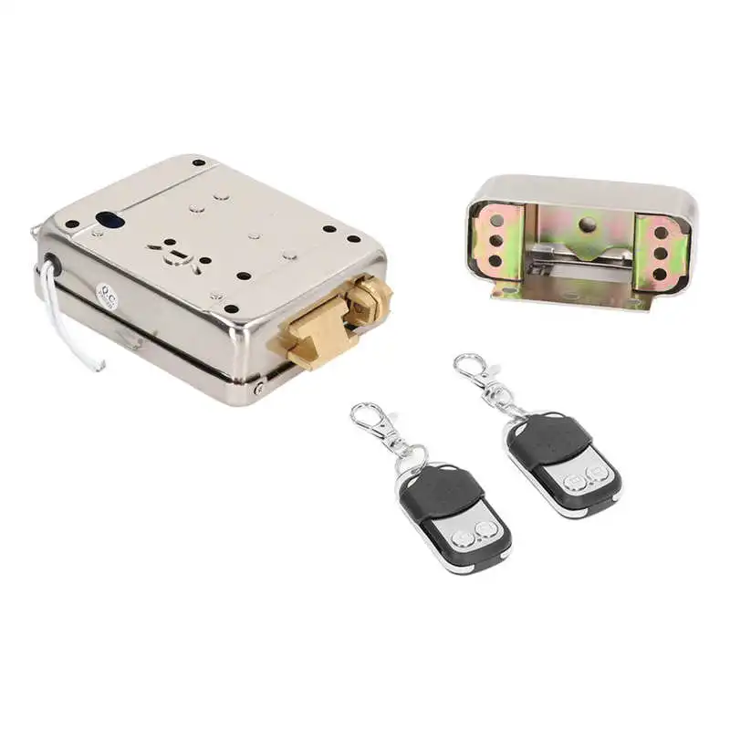 Door Lock Kit Wireless Keyless Anti Theft 2 Wire With 2