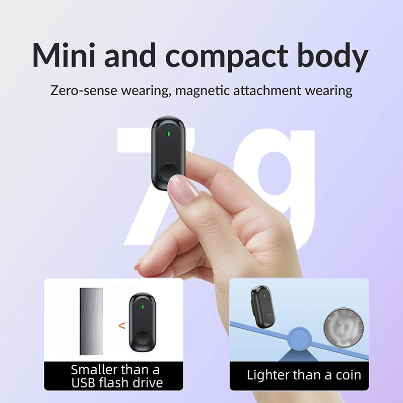 Wireless Dual-Mic Lapel System for Vlog Recording & Live Streaming