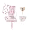 FLORTTE Little Bow Collection Lipstick Lip Cream ALL IN Gift Set Professional Makeup Kit Box Moisturizing Hydrating Lip Glow 1
