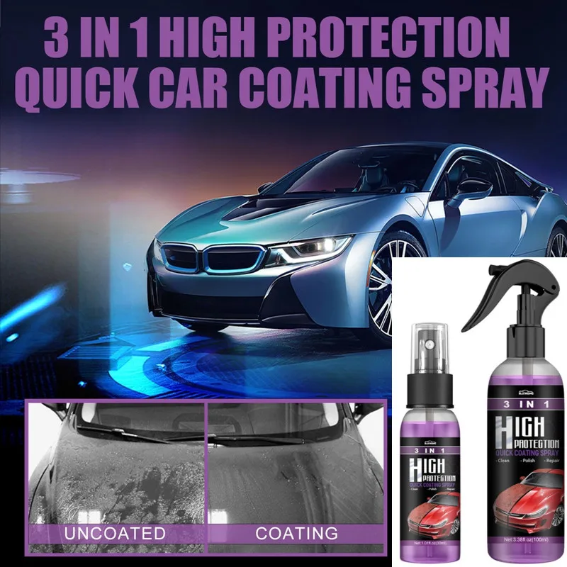 100ml 3 In 1 Quick Coating Spray High Protection Car Shield Coating Car