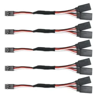 5pcs/lot 150mm 300mm 500mm RC Servo Y Extension Cord Cable Lead Wire for JR Futaba Rc Battery Drone Car Boat Helicopter Airplane 1