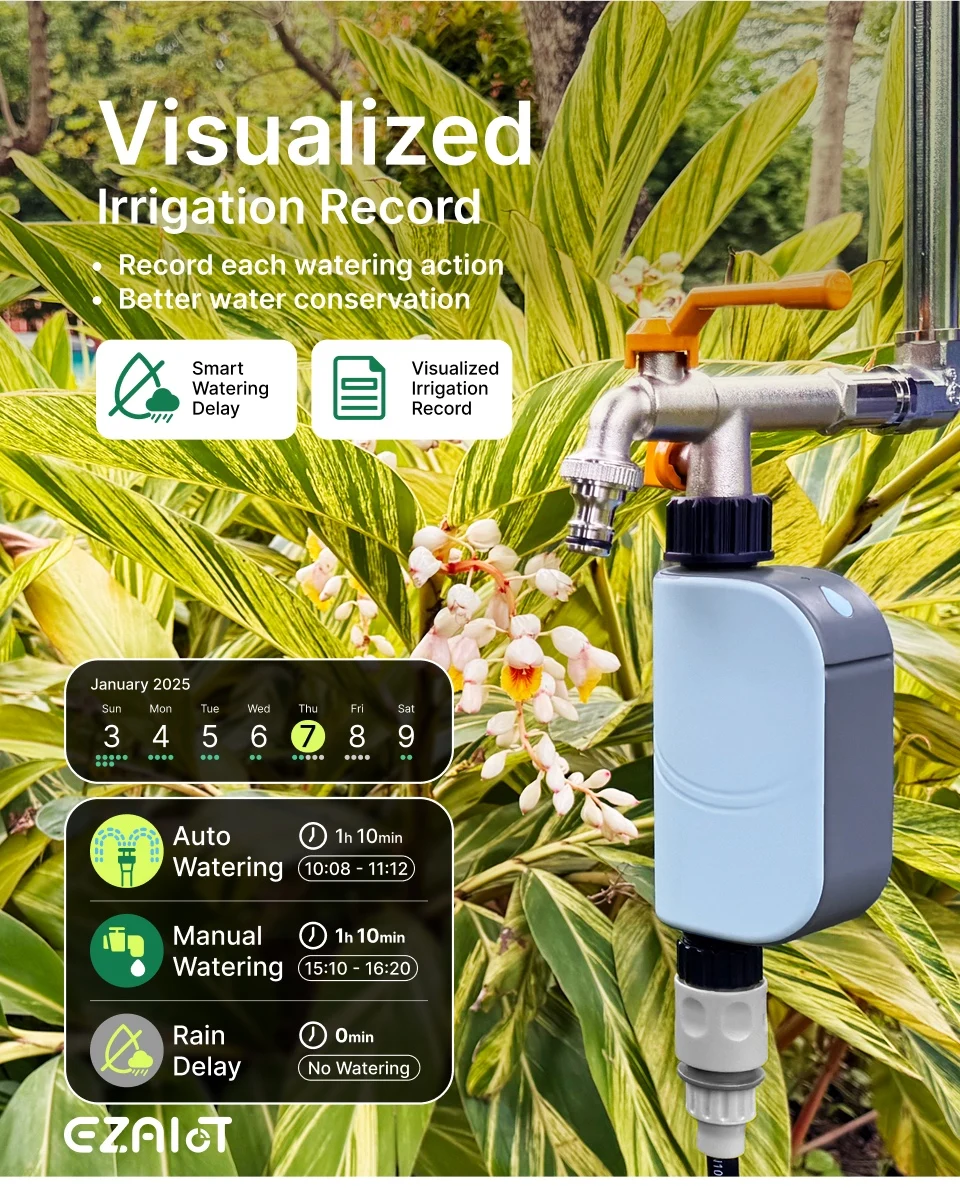 Wifi Smart Garden Watering Timer Automatic Irrigation Programmer System Sprinkle