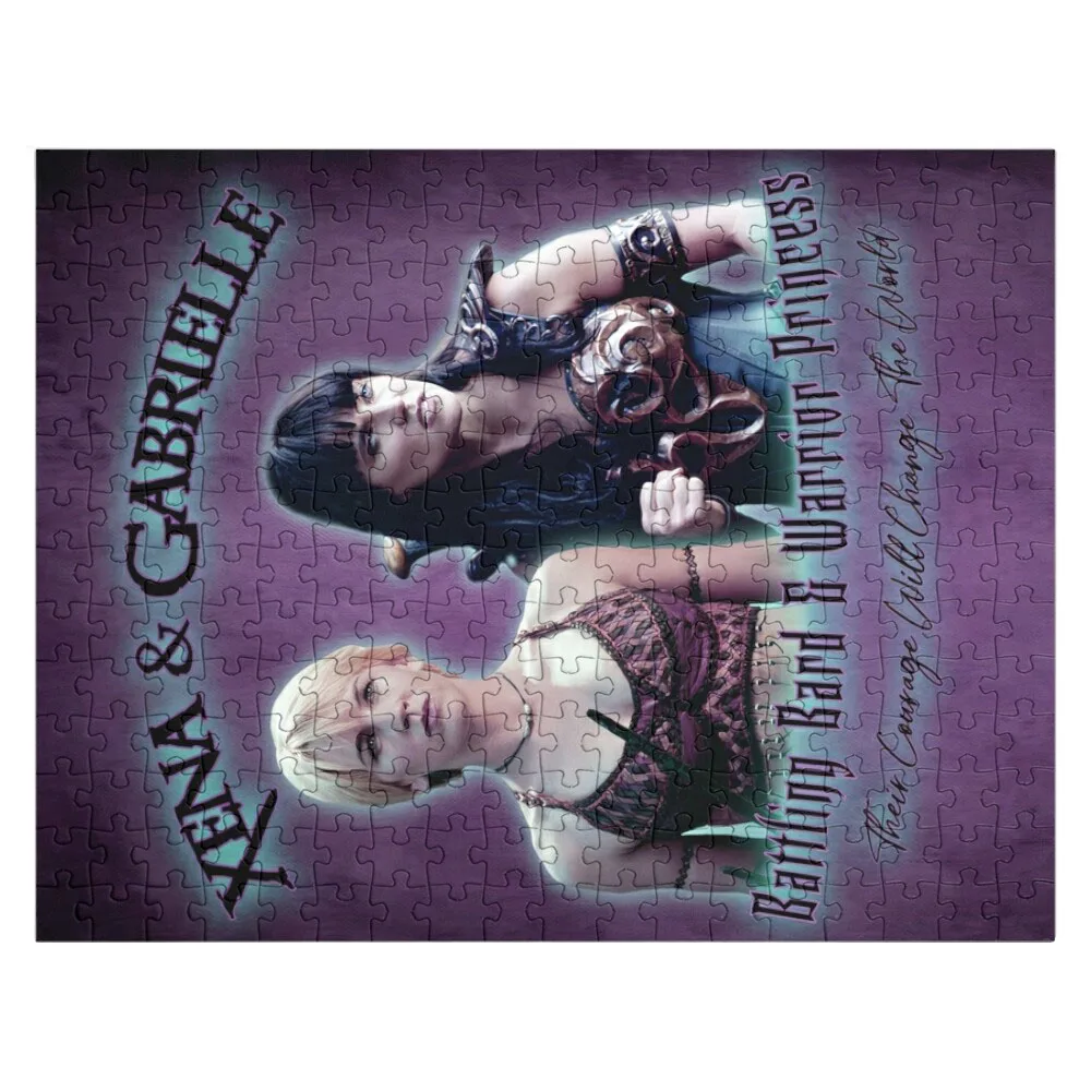 Xena & Gabrielle Vintage Style Jigsaw Puzzle Diorama Accessories Puzzle With Personalized Photo Custom Puzzles With Photo