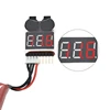 2 in 1 Li-ion RC Lipo Battery Low Voltage Alarm 1S-8S Buzzer Indicator Checker Tester LED Display Board Module Compact 3
