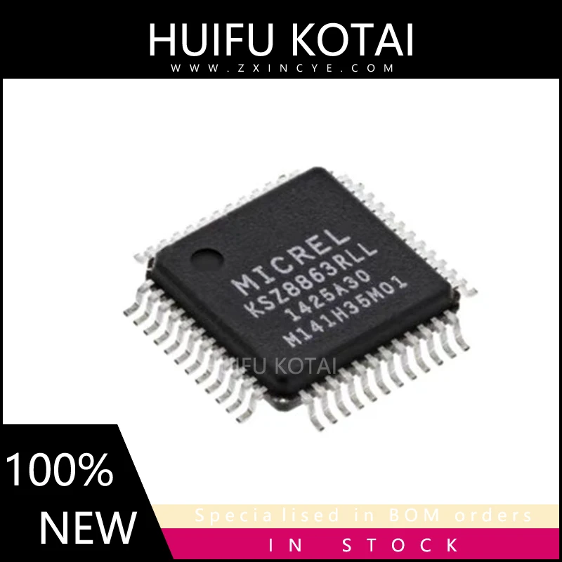 

1 шт. KSZ8863RLL KSZ8863 LQFP-48, Новые Товары в наличии